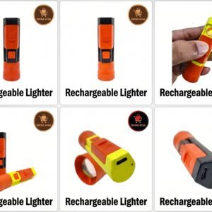 Digital Rechargeable Lighter & LED Torch Light – Modern EDC Gadget